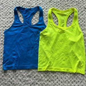 Set of Two Lululemon Swiftly Tech Racerback Tank Top 2.0 *Race Length 💙OFFERS💙